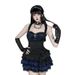 Subculture Dark Sexy Slim Fit Plaid Top for Women Gothic Style Vest Versatile Summer New Arrivals_ecoleips.com