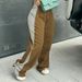 Women's Clothing Spring Autumn Winter Women's Clothing New Elastic Waist Color Matching All Match Straight Wide Leg Sweatpants Women_ecoleips.com