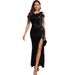 Women's Clothing Sexy Slim Fit Tassel Sequin Dress Long Skirt Women's Clothing Evening Dress_ecoleips.com