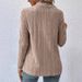 2026 New Women's Clothing Solid Color Casual Fashion Loose Long Sleeve Knitted Cardigan Top_ecoleips.com