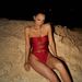 Women's Sexy Rhinestone One Piece Swimsuit European American Style Solid Color Nylon New Export Design 2025_ecoleips.com