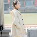 girl 25 Winter New Heavy Geometry Quilted Plaid Padded Thickened Improved Zen Style Women's Cotton Jacket Coat_ecoleips.com