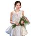Forest Style Sweet French Light Wedding Bride Flower Engagement Elegant Super Fairy Dreamy Marriage Certificate Petite_ecoleips.com
