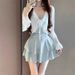 Plus Size One Piece Swimsuit For Women Solid Color Halter Neck Style Conceals Tummy Slimming Figure Flattering For Chubby Girls Beautiful Back Design_ecoleips.com