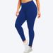 European And American High-waisted Tummy Control Leggings, Women's 1XL-5XL Soft Nude-feel Plus-size Yoga Pants_ecoleips.com
