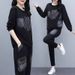 Women’s Clothing autumn new large size loose casual printed suits for women Korean version of casual sportswear two piece suits trendy_ecoleips.com