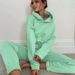 Women's Clothing Stylish Long Sleeve Sporty Lounge Set - 3D Print Jogger Pants & Floral Sleeve Top - Gothic Streetwear (Blue/White/Khaki/Purple/Pink)_ecoleips.com