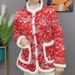 girl Northeast Jacket Women Winter New Chinese Style Fleece-Lined Small Floral Coat For Mothers Middle-Aged And Elderly Tang_ecoleips.com