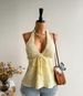 Women's Clothing Women's Black Bohemian Style Backless Camisole Top Casual Vacation Wear Summer Fashion For Formal & Casual_ecoleips.com