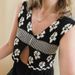 Black White Color Block Sleeveless Cropped Top Women's Jacquard European American Retro Y2K Cross Border Spring Summer_ecoleips.com