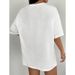 European Size Women's Oversized Casual Top Pure Cotton Leopard Print Cherry Graphic EZwear_ecoleips.com