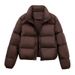 2025 Winter New European Kendall Jenner Style For Women Short Small Size White Duck Down Thickened Coat Puffer Jacket_ecoleips.com