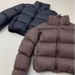 Women's Clothing Short Puffer Jacket Winter Coat Stand Collar Quilted Outerwear Casual Loose Fit Khaki/Black_ecoleips.com
