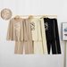 Women's Fashionable Loose Fit Two Piece Suit Cross Border Style for Spring Autumn 2024 Chic Casual Solid Color Set_ecoleips.com
