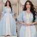 Women’s Clothing Muslim women's hot diamond luxury dress suit shiny silk satin three piece dress_ecoleips.com