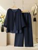 plus Size 2 Piece Women's Clothing Set Comfortable Fabrics Stylish Matching Shirt Elegant Simple Generous_ecoleips.com