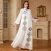 ng2510292 4149 Muslim Middle Eastern Cross-border Robe Women's Long-sleeved Abaya Sequin Long Saudi Dubai Dress_ecoleips.com