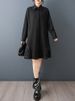 Oversized Vintage Patchwork Lace Dresses For Women New Long Sleeve Loose Casual Shirt Dress Elegant Clothes Spring Autumn 2026_ecoleips.com