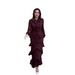 Muslim Dress Women Elegant Victorian-Inspired Long Sleeve Maxi Dress With Flowy Hem Bell Sleeves – Soft Cotton-Polyester Blend, Tailored Fit For Women_ecoleips.com