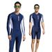 Aria Basics One-piece Men Long Sleeve Sunscreen Swimsuit Men's Youth Foreign Trade Diving Adult Jellyfish Surfing Suit_ecoleips.com