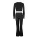 WG203 Cross-Border High-Waisted Butt-Lifting Slimming Sports Fitness Casual Dance Yoga Slim Fit Wide-Leg 2-Piece Women's_ecoleips.com