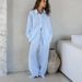 Women's Clothing Casual Khaki Cotton And Linen Breathable Long Sleeve Pants Two Piece Set Autumn Loose Street Style Suit For Women_ecoleips.com