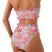 European And American Trendy Printed Two Piece Swimsuit Sexy Ruffled Bikini Set for Women Cross Border E Commerce Amazon_ecoleips.com
