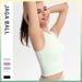 Women's Clothing Shipping Sleeveless Ribbed Sports Vest For Women Running Fitness Elastic Tight Outer Wear Yoga Underwear_ecoleips.com