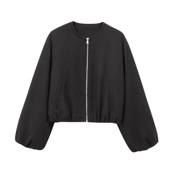 2025 Fashion Versatile New Soft Bomber Jacket Jacket Women's Clothing_ecoleips.com