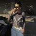 Women's Korean Style Lace Patchwork T-Shirt Spring Low V Neck Bow Detail Slim Fit Sexy Top Alluring Revealing Collarbone_ecoleips.com