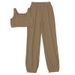 Women's Clothing Navel Baring Vest High Waist Loose Casual Sports Yoga Suit_ecoleips.com