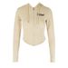 AC746 Women's Tight-Fitting Yoga Fitness Sports Top, Autumn/Winter Running Long-Sleeve Hooded Zipper Comfortable Jacket_ecoleips.com