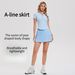 Tennis Suit Women's Summer Henry Collar Short-sleeved Top A-shaped Pleated Short Skirt Anti-light Sports Suit_ecoleips.com