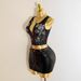 Sexy Strappy Cropped Top Korean Print Flair Women's Clothing Tops_ecoleips.com