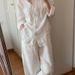 Women's Linen-Blend Long Sleeve Shirt – Oversized Relaxed Fit Button-Up For Casual & Office Wear (S-XL)_ecoleips.com