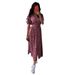 Women's European And American Cross-Border Fashion 2024 Spring/Summer New Style Elegant Short-Sleeve Waist-Cinched_ecoleips.com