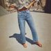 Casual loose mid rise straight cut women's washed fashion jeans Cross border foreign trade European and American JEANS_ecoleips.com