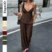 DiYun European American Vacation Style Hot Girl Camisole T-Shirt And Pants Set Women's Clothing 2026 Summer_ecoleips.com