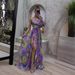 Women's Clothing Sexy Oblique Shoulder One Shoulder Long Sleeve Floral Dress Long Skirt High End Large Swing Floral Dress_ecoleips.com
