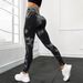Women's Clothing Seamless Peach Hip Yoga Pants Women's Tie Dye Tie Bleached Yoga Clothes Printed High Waist Hip Lifting Sports Tights_ecoleips.com