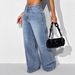 Low-Rise Distressed Jeans For Women – Rhinestone Embellished Button-Fly Straight Leg Denim Pants (S-XXL, 3 Washes)_ecoleips.com