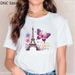 European And American Cross-border Foreign Trade Wholesale Fashion Urban Tower Round-neck Plus-size Short-sleeve T-shirt_ecoleips.com