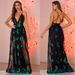 Verve Sexy Spaghetti Strap Sequin Maxi Dress Women's Evening Gown_ecoleips.com