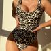 2025new Bikini Sexy Double Shoulder Backless Triangle One Piece Swimsuit Cross Border Hot Foreign Trade Swimsuit_ecoleips.com