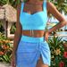 Slimming Push up Halter Neck Backless Swimsuit Three Piece Set Floral Print Casual Beachwear for Women European American Style 2026_ecoleips.com
