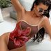 Aria Basics Summer Women's One-piece Printed Swimsuit, One-shoulder, Conservative High-waisted Diving Suit, Tankini, Popular_ecoleips.com