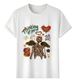 Women's T-Shirts T-shirt Muscle Freaks Skeleton Angel Urban Style Skull_ecoleips.com