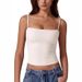European And American Cross-border Adjustable Thin Strap Camisole, Solid Color, Slim-fit, Cropped, Tight-fitting, Spicy_ecoleips.com