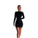 Cross-border Tight-fitting Bodycon European And American Women's Sexy Backless Nightclub Party One-piece Dress_ecoleips.com
