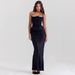 Women's Clothing Red Tube Top Fishbone Sexy Slim Fishtail Fishtail Skirt Long Solid Color Dress For Women_ecoleips.com